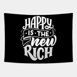 Happy is the new rich  WT - Lettering Tapestry