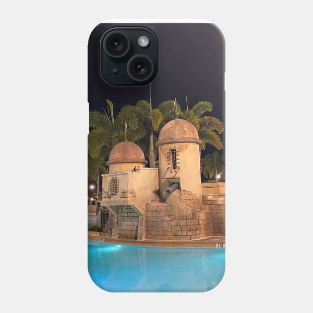 Pirate Pool at Caribbean Beach Resort Phone Case by Disney Tips Guy