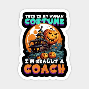 Halloween Coach Shirt | Human Costume I'm Coach Magnet