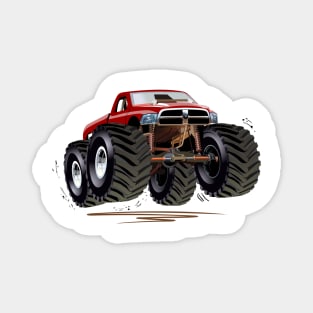 Cartoon Monster Truck Magnet