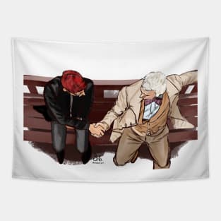 Crowley and Aziraphale Tapestry