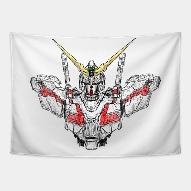 Gundam unicorn tapestry sales