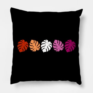 Lesbian Pride Monstera Shirt Pillow