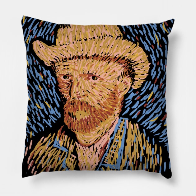 Van Gogh's Passion Pillow by olddesigntees