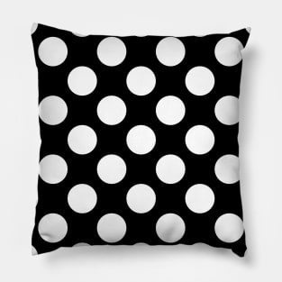 Black and White Polka Dots, Polka Dot Pattern Pillow