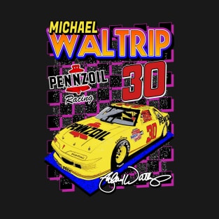 Michael Waltrip Pennzoil Retro Nascar Design T-Shirt