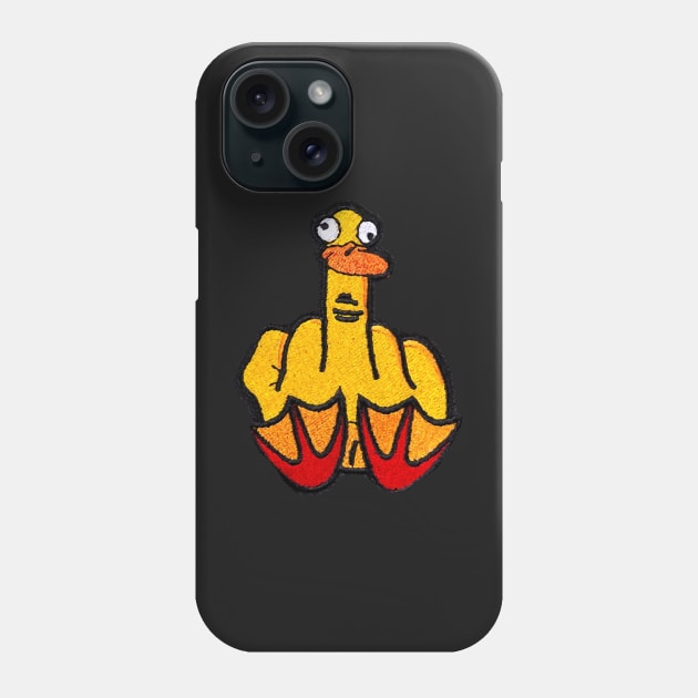 Funny Duck Middle Finger Phone Case by  The best hard hat stickers 