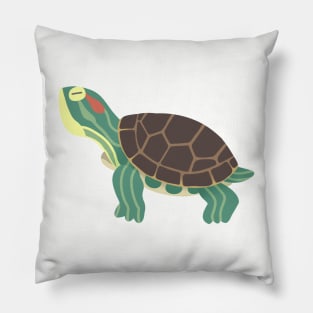 red eared slider Pillow