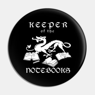 Keeper of the Notebooks Pin
