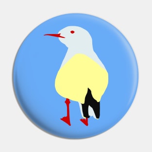 Yellow Seagull Pin