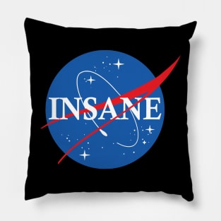 Nasa Insane Logo Pillow