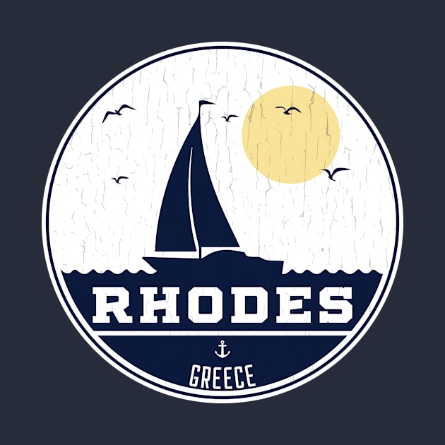 Rhodes Greece Sailing Design by dk08