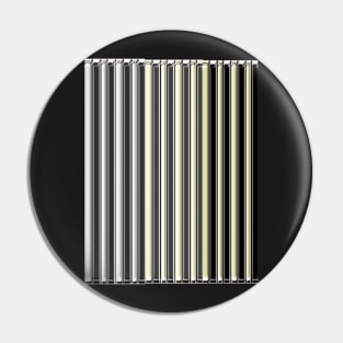 Black and white stripe pattern Pin