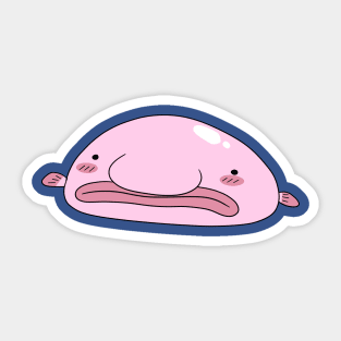 Blob Fish Funny Face Fish  Sticker for Sale by DeepFriedArt