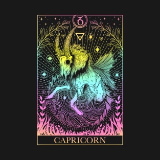 Zodiac sign tarot card Capricorn T-Shirt