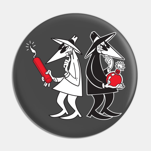 Spy vs. Spy Pin by MindsparkCreative