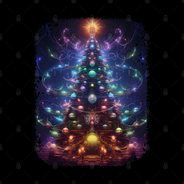 Fantastical Bright Christmas Tree by Obotan Mmienu