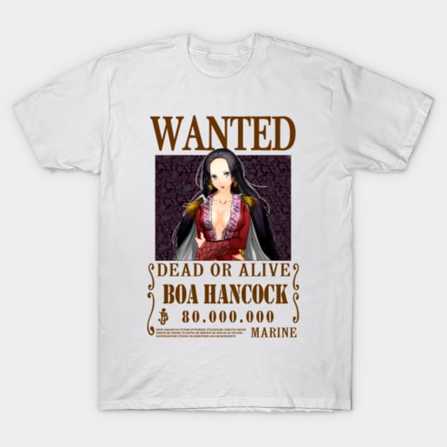 Boa Hancock One Piece Wanted - Boa Hancock - T-Shirt |