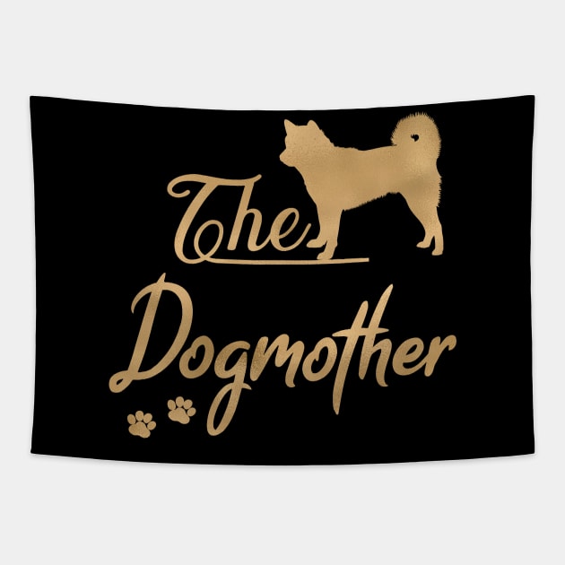Akita Dogmother, Dog mom Tapestry by JollyMarten