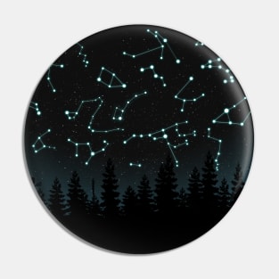 Constellations V2 (Trees are Transparent) Pin