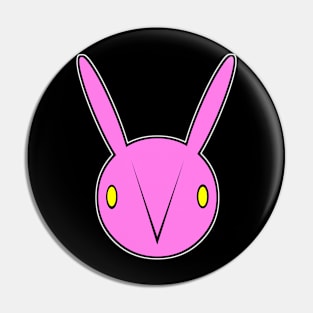 Pink Vabbit face Pin