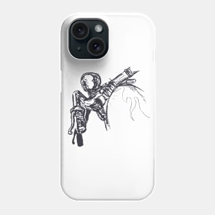 Motorcycle Sketch Design Phone Case