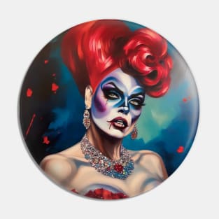 Drag Queen Zombie Pin