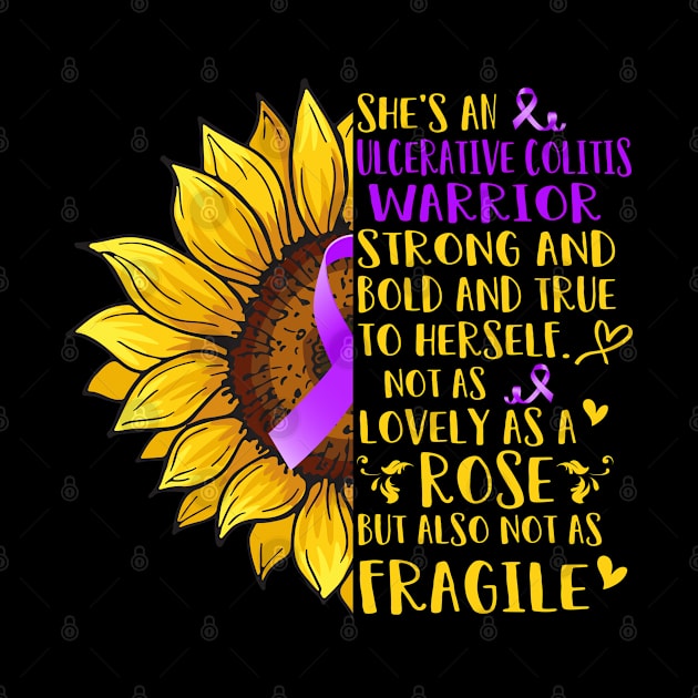 She's An Ulcerative Colitis Warrior Support Ulcerative Colitis Warrior Gifts by ThePassion99