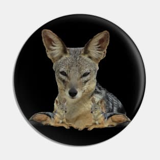 Jackal in Africa Pin