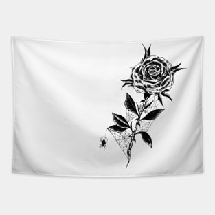 Spiderweb Rose Tapestry