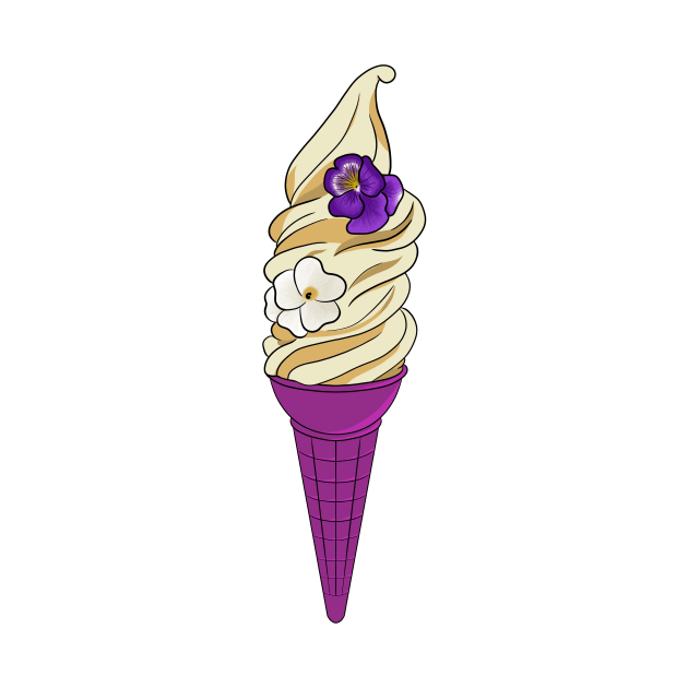 Lost Princess Ice Cream Cone by JustGottaDraw