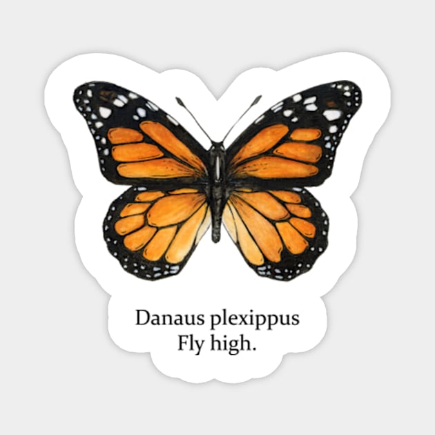 Copy of Danaus plexippus, monarch (quote) Magnet by blueicedjack