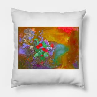 Odilon Redon Ophelia among the flowers Pillow