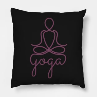 Namaste Yoga Symbol Peace in Mind Pillow