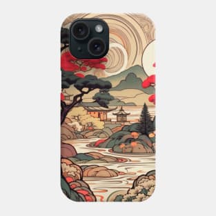 Japanese Zen Garden Landscape Phone Case