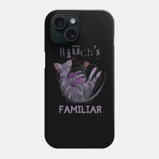 Witch's Familiar - Tabby Cat - Halloween design Phone Case