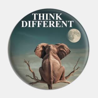 Think Different: Surreal Desert Elephant Pin