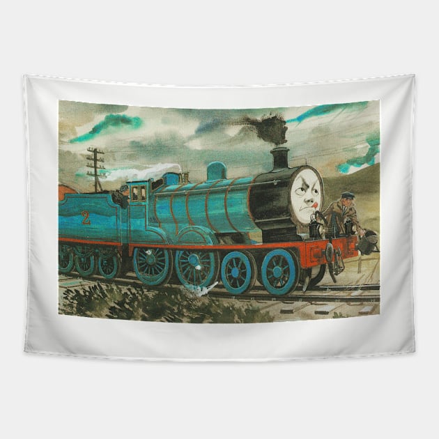 Edward the Blue Engine: Edward's Exploit from The Railway Series Tapestry by sleepyhenry