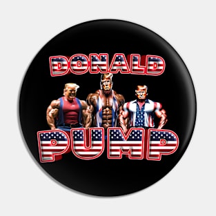 Donald Pump Gym Pin