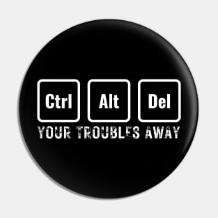 Ctrl + Alt + Del Your Troubles Away_b Pin