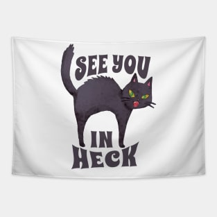 See You In Heck - Retro Tapestry