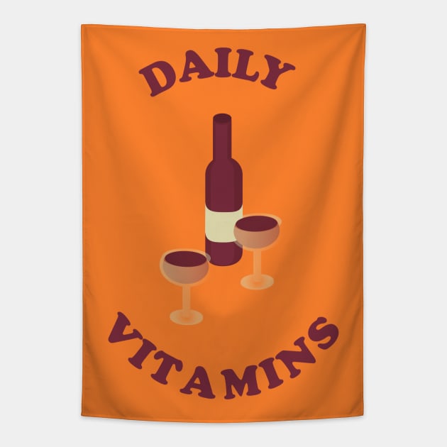 Daily vitamins Tapestry by Nosa rez