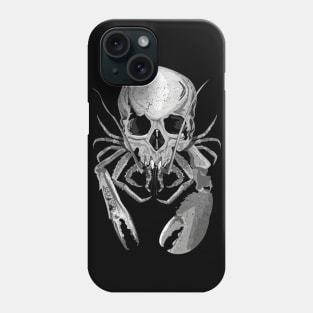 Skull and crustacean claws Phone Case