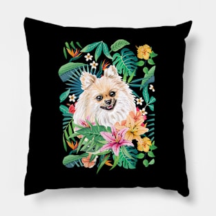 Tropical Pomeranian 3 Pillow