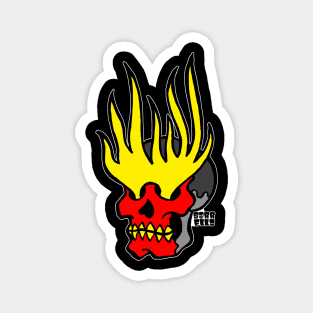 Flaming Eye Skull Magnet