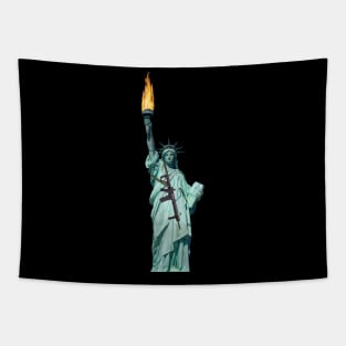 STATUE OF LIBERTY GUN RIGHTS Tapestry