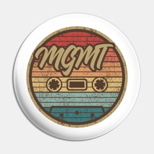 MGMT Retro Cassette Circle Pin