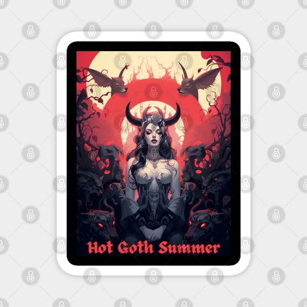 hot goth summer Magnet by FehuMarcinArt