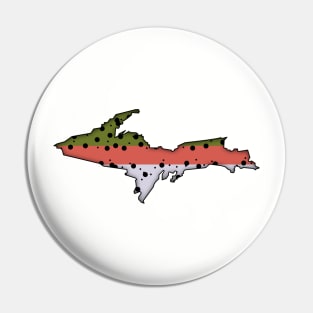 UP Michigan Trout Pin