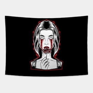 Sad girl Tapestry